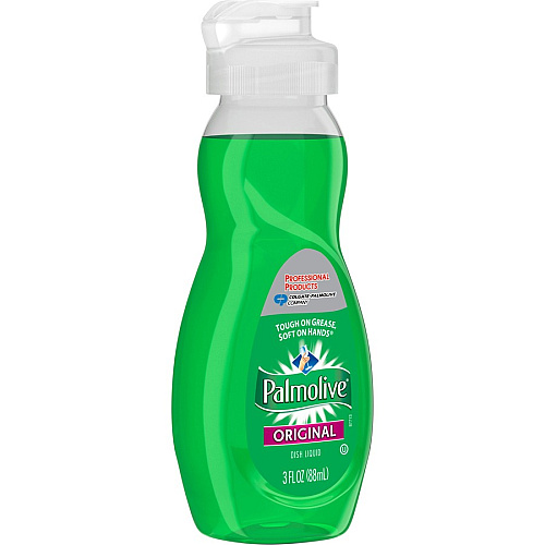 Palmolive Original Dish Liquid 3 fl oz (0.1 quart) - Original Scent - Phosphate-free, pH Balanced - Green - 72 / Carton (201417)