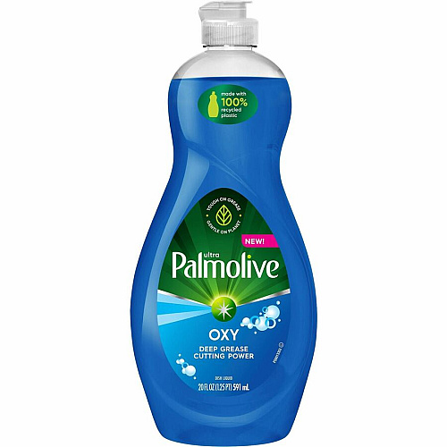 Palmolive Ultra Dish Soap Oxy Degreaser Concentrate - 20 fl oz (0.6 quart) - Residue-free, Dry Resistant, Eco-friendly, Biodegradable, Phosphate-free, Paraben-free - Blue - 9 / Carton (US04229ACT)