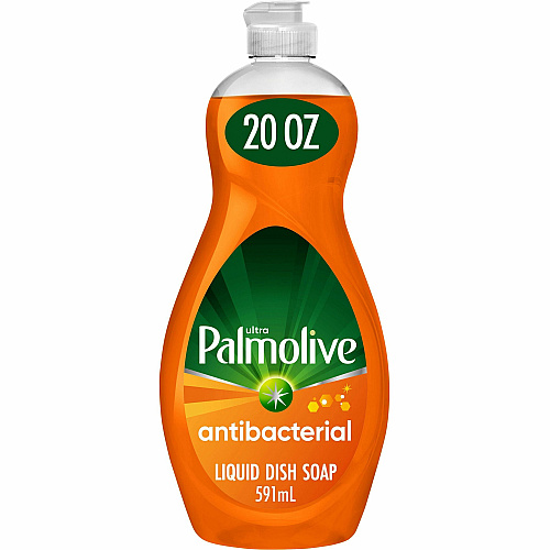 Palmolive&reg; Antibacterial Ult Dish Soap, Liquid, 35.2-oz. Or, 9/CT Concentrate - 35.2 fl oz (1.1 quart) - pH Balanced, Residue-free, Non-abrasive, Antibacterial - Orange - 9 / Carton (US04274ACT)