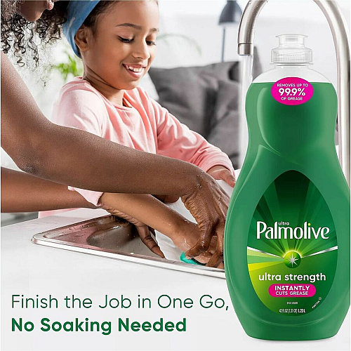 Palmolive Ultra Liquid Dish Soap, 20 fl oz (0.6 quart) - Aloe & Citrus Scent - Phosphate-free, Paraben-free, Eco-friendly, Biodegradable - Clear - 1 Each (US04230A)