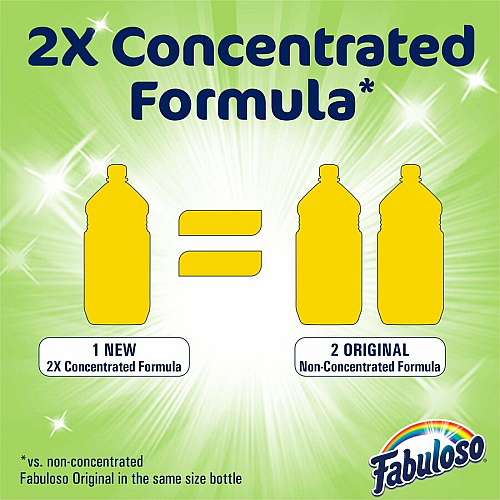 Fabuloso&reg; Multi-Purpose Cleaner, Lemon Scent, 56 oz. Bottle 56 fl oz (1.8 quart) - Lemon Scent - Rinse-free, Residue-free, Long Lasting - Yellow - 1 Bottle (MX06157A)