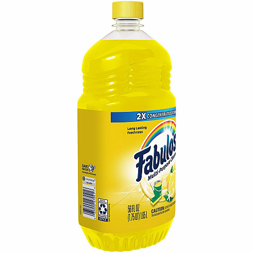 Fabuloso&reg; Multi-Purpose Cleaner, Lemon Scent, 56 oz. Bottle 56 fl oz (1.8 quart) - Lemon Scent - Rinse-free, Residue-free, Long Lasting - Yellow - 1 Bottle (MX06157A)
