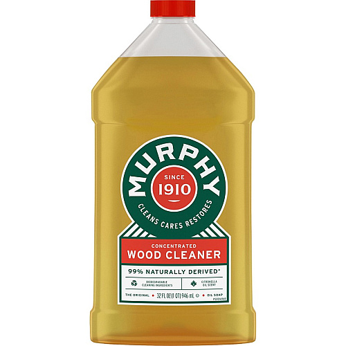 Murphy&reg; Oil Soap Wood Cleaner Ready-To-Use - 32 fl oz (1 quart) - Phosphate-free, Ammonia-free, Bleach-free - Gold Bottle - 9 / Carton (101163CT)