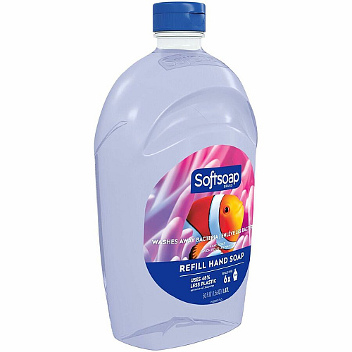 Softsoap Aquarium Design Liquid Hand Soap Fresh Scent Scent - 1.56 quart - Bacteria Remover, Dirt Remover, Soil Remover - Hand, Skin - Moisturizing - Clear - Rich Lather, Recyclable, Paraben-free, Phthalate-free, pH Balanced, Biodegradable, R (US05262ACT)