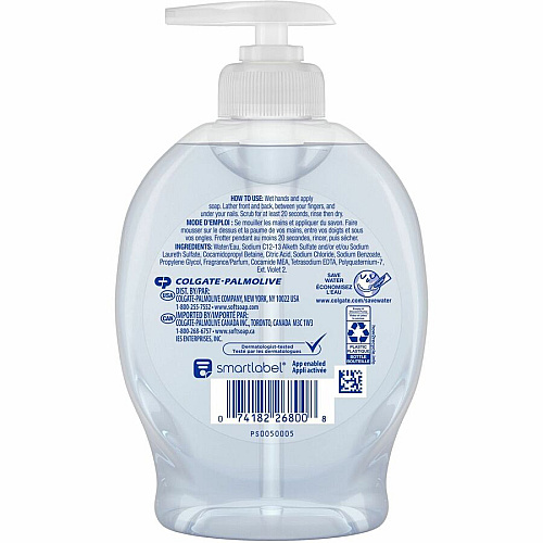 Softsoap Aquarium Hand Soap Fresh Scent Scent - 7.50 fl oz - Soil Remover, Bacteria Remover, Dirt Remover, Kill Germs - Hand, Skin - Moisturizing - Antibacterial - Clear - Rich Lather, Recyclable, Paraben-free, Phthalate-free, pH Balanced, Biod (US04966A)