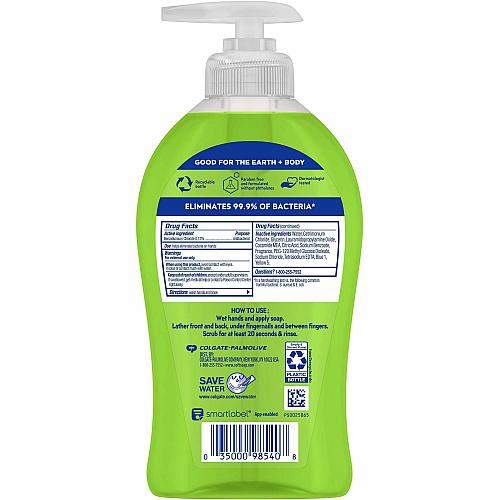 Softsoap Antibacterial Liquid Hand Soap Sparkling Pear Scent - 11.25 fl oz - Pump Bottle Dispenser - Bacteria Remover - Hand, Skin - Moisturizing - Antibacterial - Green - Refillable, Recyclable, Paraben-free, Phthalate-free, Biodegradable, pH  (US07326A)