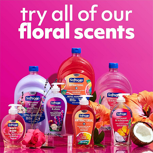 Softsoap Coconut Hand Soap Coconut & Hibiscus Scent - 11.25 fl oz - Pump Bottle Dispenser - Bacteria Remover, Dirt Remover - Hand, Skin - Moisturizing - Refillable, Recyclable, Paraben-free, Phthalate-free, Biodegradable - 1 Each (US07157A)