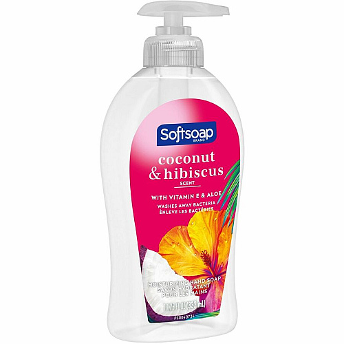 Softsoap Coconut Hand Soap Coconut & Hibiscus Scent - 11.25 fl oz - Pump Bottle Dispenser - Bacteria Remover, Dirt Remover - Hand, Skin - Moisturizing - Refillable, Recyclable, Paraben-free, Phthalate-free, Biodegradable - 1 Each (US07157A)