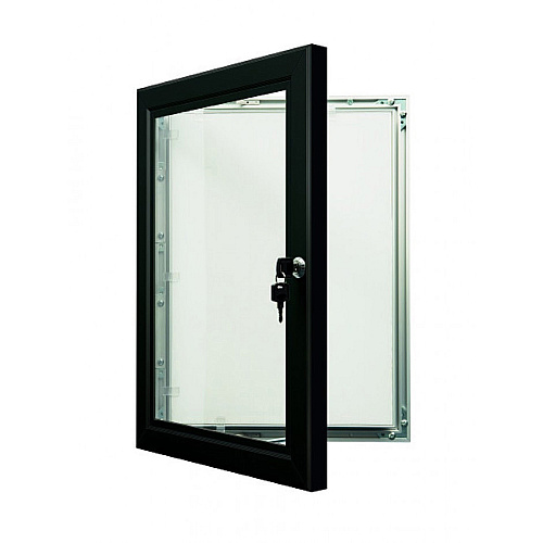 Seco Locking Poster Case 40" x 60" Frame Size - Rectangle - Portrait, Landscape - Black - Weather Proof, Shatter Proof, Lockable, Rust Proof, Water Proof - Aluminum, Plastic, Polycarbonate - Black - 1 Each (LCASE4060BLK)