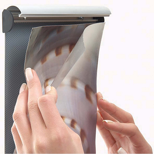 Seco Mitred Snap Frame 8.50" x 11" Frame Size - Rectangle - Dual-sided, Durable - Aluminum - Silver - 1 Each (DS8511SV)