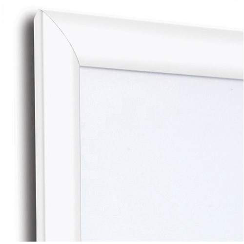 Seco Mitred Snap Frame 18" x 24" Frame Size - Rectangle - Durable - Aluminum - White - 1 Each (SN1824WHITE)