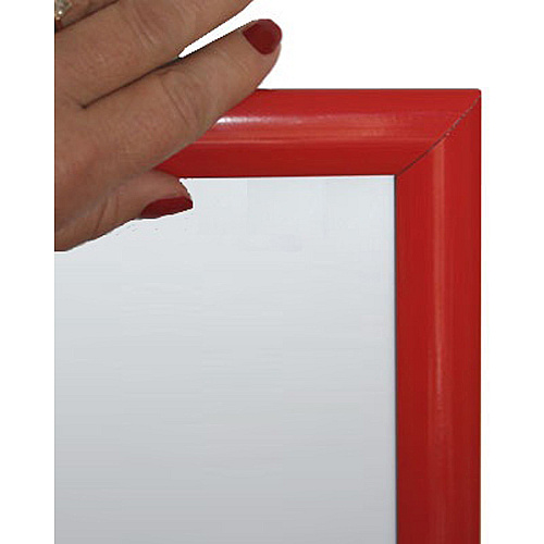 Seco Mitred Snap Frame 24" x 36" Frame Size - Rectangle - Durable - Aluminum - Red - 1 Each (SN2436RED)