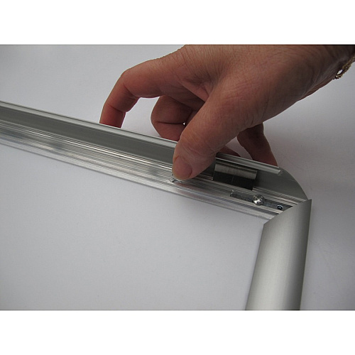 Seco Classic Snap Frame 24" x 36" Frame Size - Rectangle - Black - Aluminum - Silver - 1 Each (SN2436NEW)