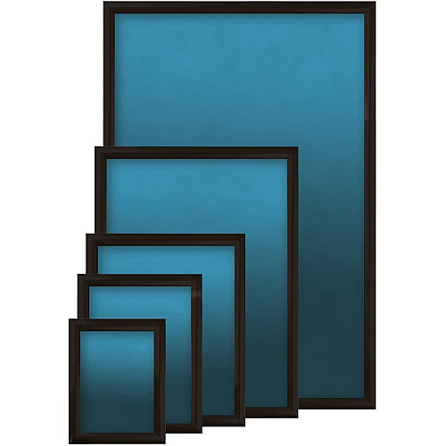 Seco Classic Snap Frame 27" x 40" Frame Size - Rectangle - Black - Aluminum - Black - 1 Each (SN2740BLACK)