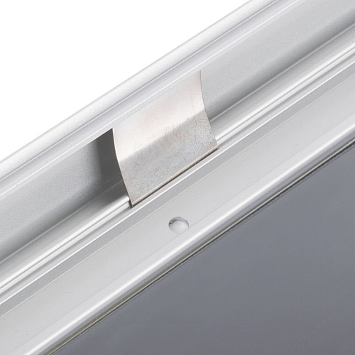 Seco Classic Snap Frame 24" x 36" Frame Size - Rectangle - Black - Dual-sided, Durable - Aluminum - Silver - 1 Each (SN2436ROUND)