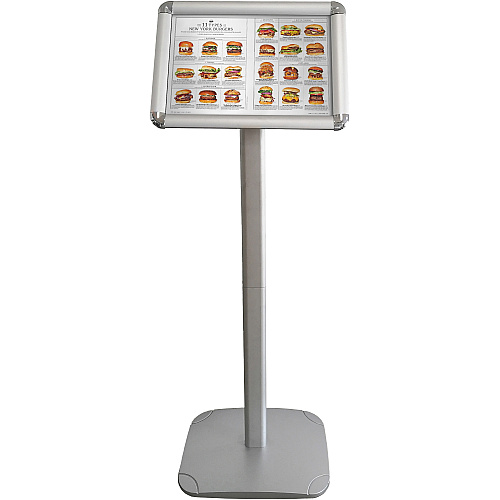 Seco Decorative Menuboard 17" Width x 11" Height - Rectangular Shape - Rounded Corner - Silver - 1 Each (DMB1117SV)
