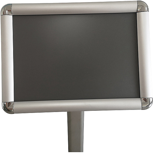 Seco Decorative Menuboard 11" Width x 8.5" Height - Rectangular Shape - Rounded Corner - Silver - 1 Each (DMB8511SV)