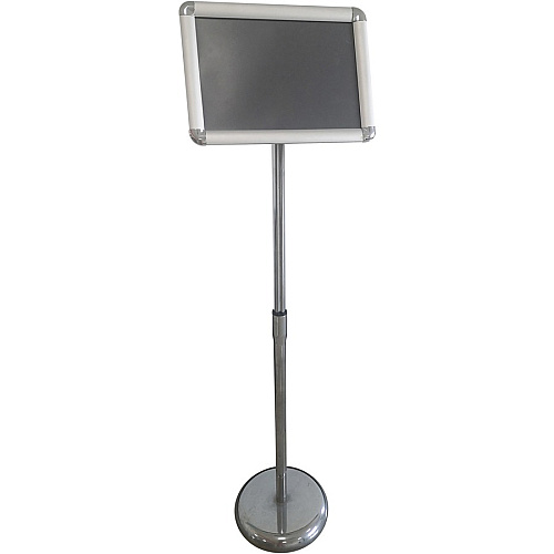 Seco Height-adjustable Menuboard 11" Width x 8.5" Height - Rectangular Shape - Adjustable Height - Chrome - 1 Each (DMBCHR8511)