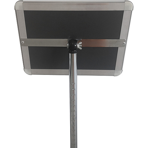 Seco Height-adjustable Menuboard 11" Width x 8.5" Height - Rectangular Shape - Adjustable Height - Chrome - 1 Each (DMBCHR8511)