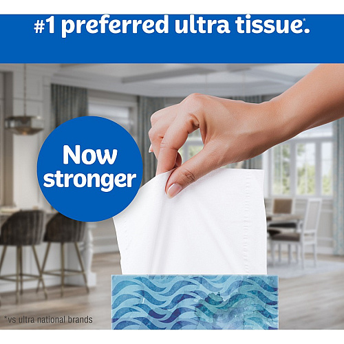 Kleenex Ultra Soft Tissues 3 Ply - WhiteBox - 65/Box - 27 / Carton (54277CT)