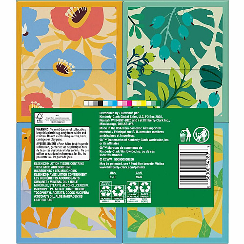 Kleenex Soothing Lotion Tissues 3 Ply - WhiteBox - 60/Box - 32 / Carton (54289CT)
