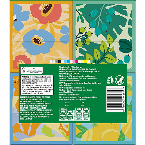 Kleenex Soothing Lotion Tissues 3 Ply - WhiteBox - 60/Box - 32 / Carton (54289CT)