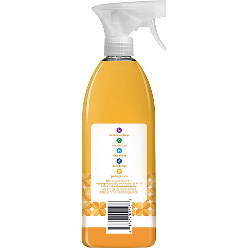 Method Antibac All-purpose Cleaner 28 fl oz (0.9 quart) - Citron, Fresh Scent - Antibacterial, Disinfectant - Orange - 1 Each (317923)
