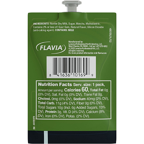 The Bright Tea Co. Matcha Latte Freshpack Compatible with Flavia Aroma, Flavia Creation 300, FLAVIA Creation 600 - 72 / Carton (48056)