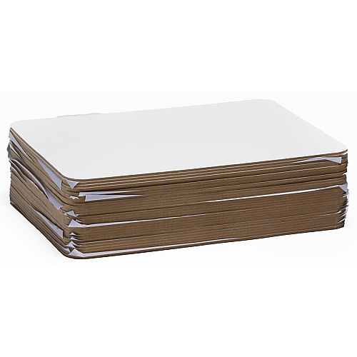 CLI Lapboard Classpack 12" (1 ft) Width x 9" (0.8 ft) Height - White Masonite Surface - Lap - 30 / Set (35090)