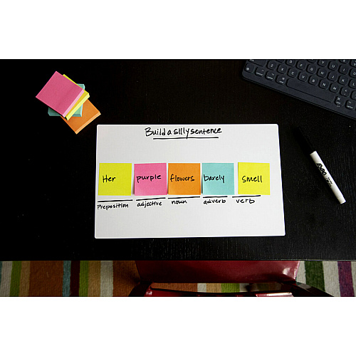 Post-it&reg; Super Sticky Notes Cubes 3" Flag/Note Width x 3" Flag/Note Length - Square - 400 Sheets per Pad - Power Pink, Aqua Splash, Acid Lime - Sticky, Adhesive - 1 Pack (2027BRT)