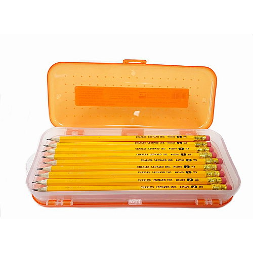 CLI Double-sided Pencil Boxes 1.50" Height x 8.50" Width x 3.50" Depth - Double Sided - Assorted - 24 / Display Box (76310ST)