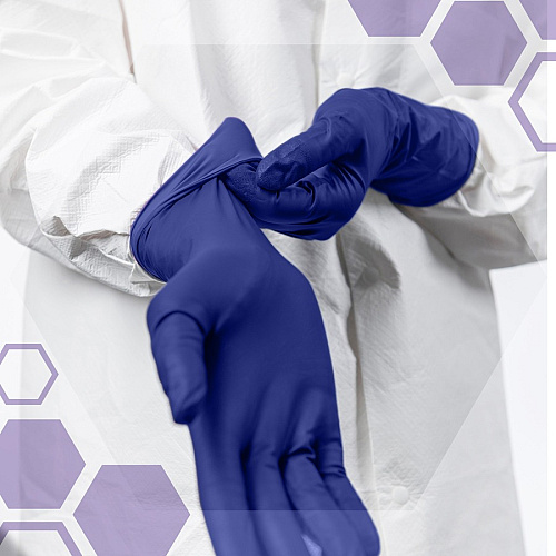 KIMTECH Vista Nitrile Exam Gloves 4.7 mil Thickness x 9.50" Glove Length - For Right/Left Hand - Nitrile - Purple - Recyclable, Textured Fingertip, Powdered, Non-sterile - For Laboratory Application - 200 / Box (62827)