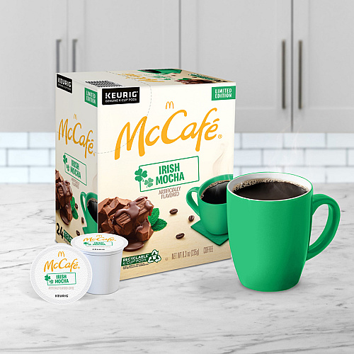 McCafe McCaf&eacute;&reg; K-Cup Irish Mocha Compatible with K-Cup Brewer - Light - K-Cup - Irish Mocha - 24 / Box (9459)