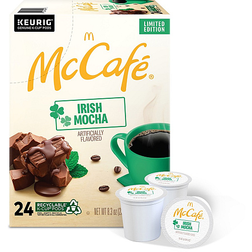McCafe McCaf&eacute;&reg; K-Cup Irish Mocha Compatible with K-Cup Brewer - Light - K-Cup - Irish Mocha - 24 / Box (9459)