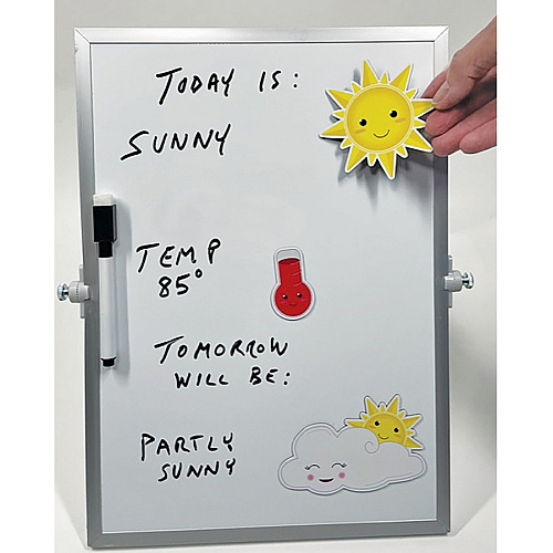 Ashley Magnetic Die-Cut Cute Weather Set Skill Learning: Weather - 14 Pieces - 5+ - 1 Each (19010)