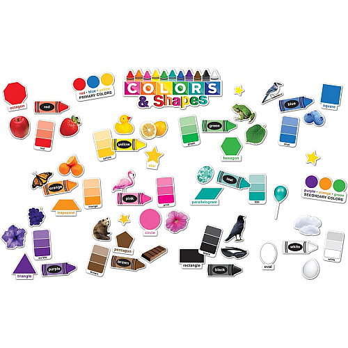 Ashley Colors & Shapes Bulletin Board Set Theme/Subject: Fun - Skill Learning: Color, Shape - 1 Each (96012)