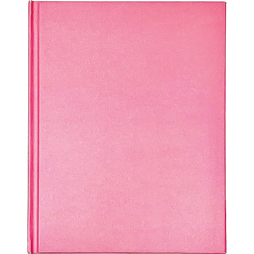 Ashley Hardcover Blank Book 28 Pages - 6" x 8" - Pink Cover - Hard Cover, Durable - 1 Each (10713)