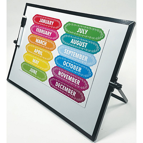 Ashley Magnetic Chalkboard Calendar Months 12 - Write on/Wipe off - 1 Each - Multicolor (19022)