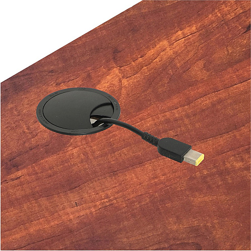 Lorell Shift 2.0 Flip and Nesting Mobile Table Laminated Rectangle Top - 60" Table Top Length x 24" Table Top Width x 1" Table Top Thickness - 29.50" Height - Assembly Required - Cherry - 1 Each (LLR60762)