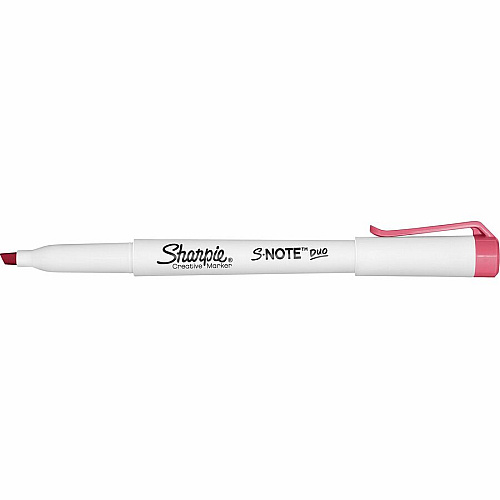 Sharpie S-Note Duo Dual-Tip Markers Chisel, Bullet Marker Point - Assorted Ink - 16 / Pack (2154174)
