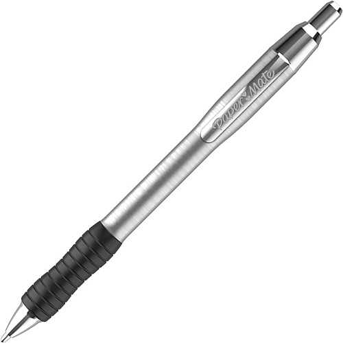 Paper Mate Profile Retractable Ballpoint Pens 1 mm Pen Point - Retractable - Gray Ink - Assorted Stainless Steel Barrel - 4 / Pack (2130508)