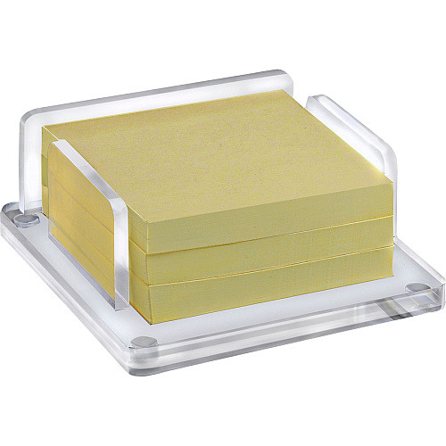 Kantek Acrylic Note Pad Holder Support 3" x 3" Media - 1.5" Height x 3.9" Width x 3.9" Depth - Acrylic - Clear - Non-skid Feet - 1 Each (AD105)