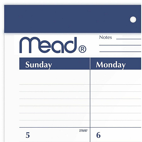 Cambridge Basic 2025-2026 Monthly Desk Pad Calendar, Standard, 21 3/4" x 17" (CRM92020)