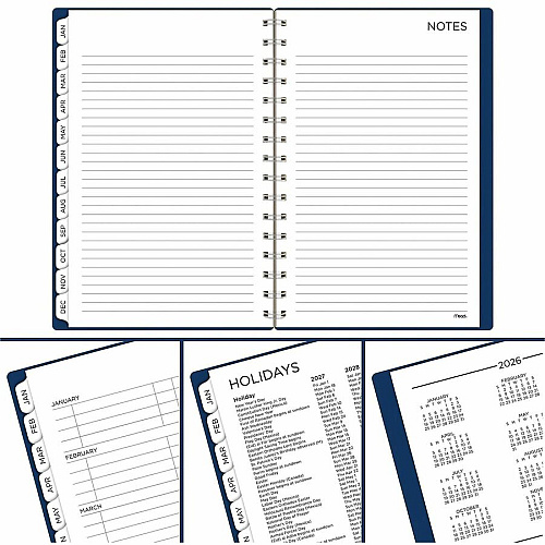 Cambridge 2022-2023 BIG PLANS Weekly Monthly Planner, Navy, Small, 5 1/2" x 8 1/2" (CRW43020)