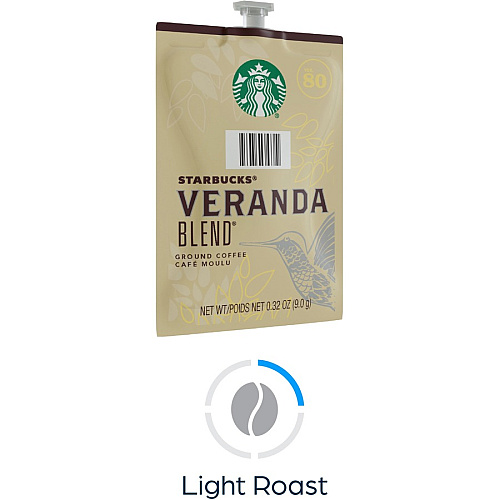 Starbucks Freshpack Veranda Blend Coffee Compatible with Flavia Aroma, Flavia Barista, FLAVIA Creation 600, Flavia Creation 500, Flavia Creation 200, Flavia Creation 150, Flavia Creation 300 - Light - 0.3 oz - Freshpack, Ground - Veranda Blend - 7 (48102)