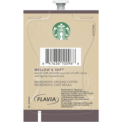Starbucks Freshpack Veranda Blend Coffee Compatible with Flavia Aroma, Flavia Barista, FLAVIA Creation 600, Flavia Creation 500, Flavia Creation 200, Flavia Creation 150, Flavia Creation 300 - Light - 0.3 oz - Freshpack, Ground - Veranda Blend - 7 (48102)