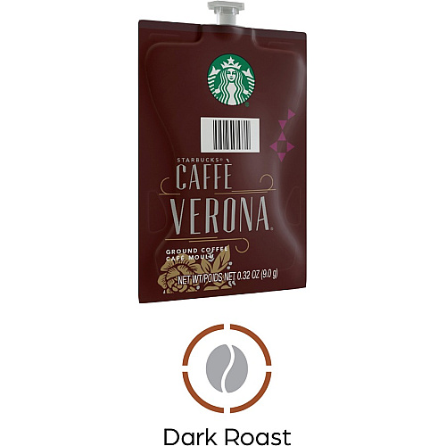 Starbucks Freshpack Caffe Verona Coffee Compatible with Flavia - American - Dark - Freshpack, Ground - Caffe Verona, Classic - 76 / Case (48104)