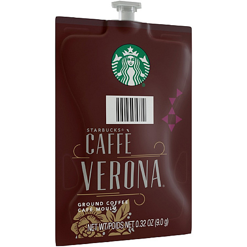 Starbucks Freshpack Caffe Verona Coffee Compatible with Flavia - American - Dark - Freshpack, Ground - Caffe Verona, Classic - 76 / Case (48104)