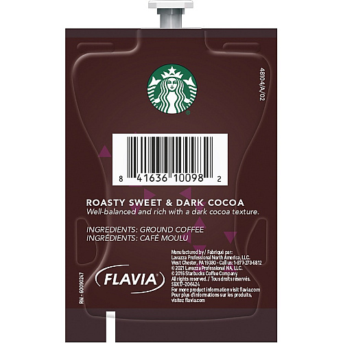 Starbucks Freshpack Caffe Verona Coffee Compatible with Flavia - American - Dark - Freshpack, Ground - Caffe Verona, Classic - 76 / Case (48104)
