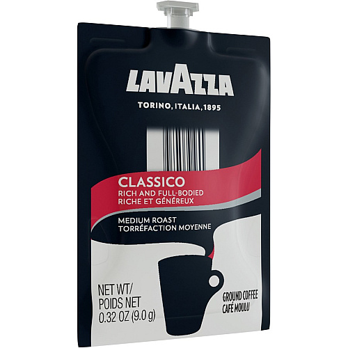 Lavazza Freshpack Classico Coffee Medium - 0.3 oz - Ground, Freshpack - Classico, Arabica, Robusta - 76 / Carton (48105)